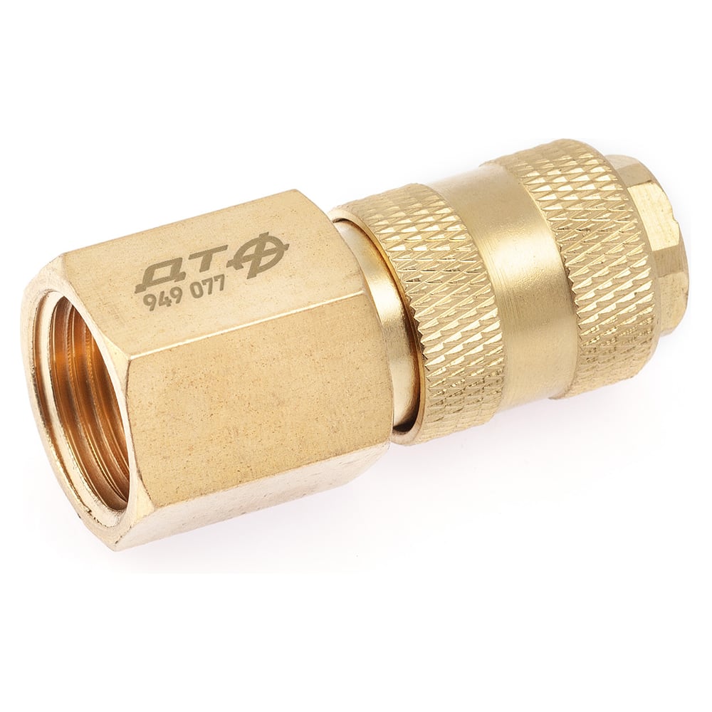 Изображение товара Быстросъемный латунный штуцер рапид EURO 1/2F мама (Delo Tekhniki)