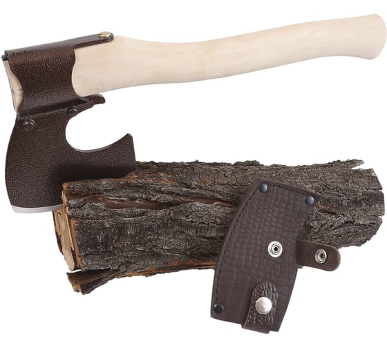 Изображение товара Топор KOPPER.TOOLS с деревянным топорищем с чехлом KA0977