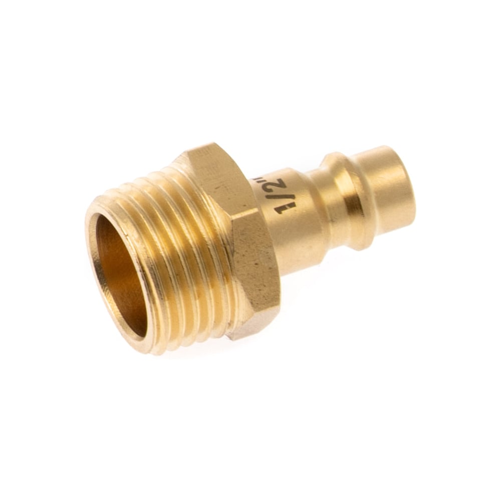 Изображение товара Быстросъемный латунный штуцер Дело Техники папа 1/2М евро