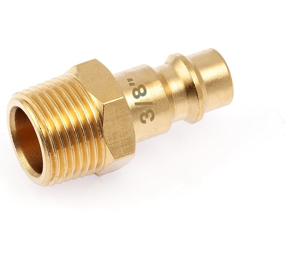 Изображение товара Штуцер быстросъёмный латунный Дело Техники "папа" (M) × "папа" 3/8"(M) 949061