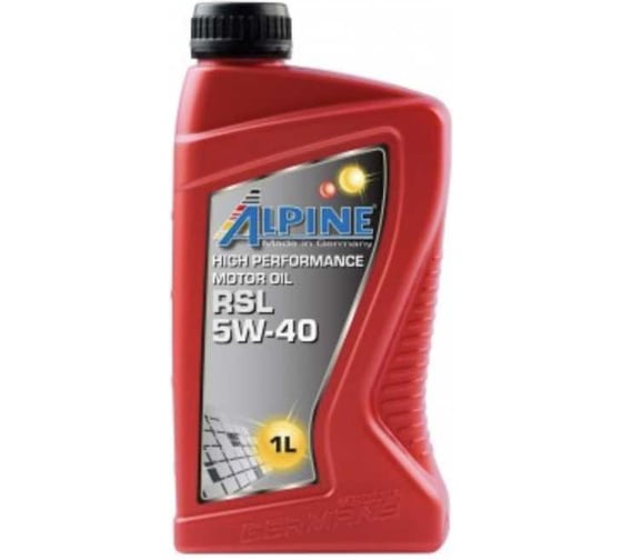 Изображение товара Масло моторное синтетическое Alpine RSL 5W-40 1L 0100141