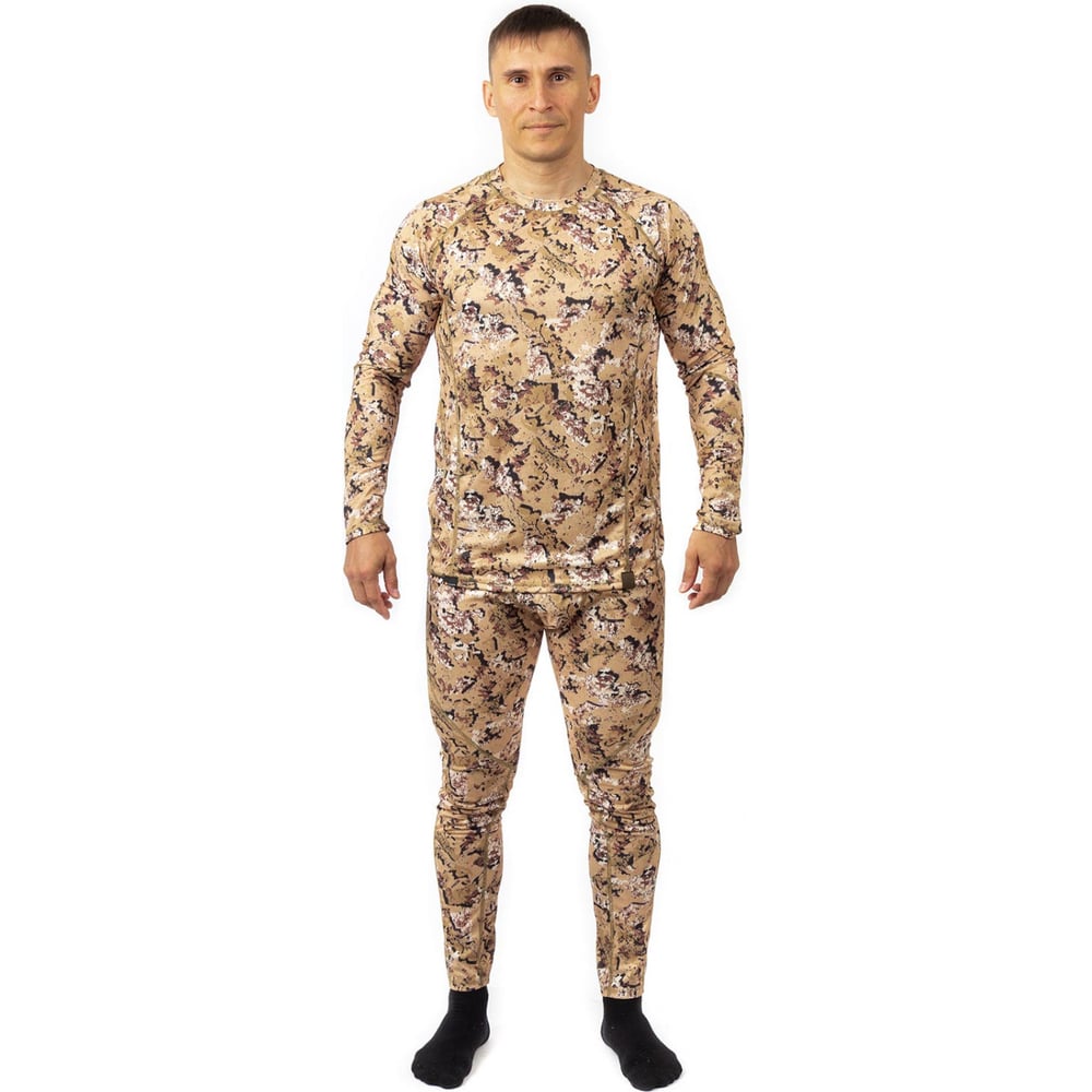 Изображение товара Термобелье PRIDE Пойнтер камыш мужское костюм-двойка, 44-46 рыболовное тепло
