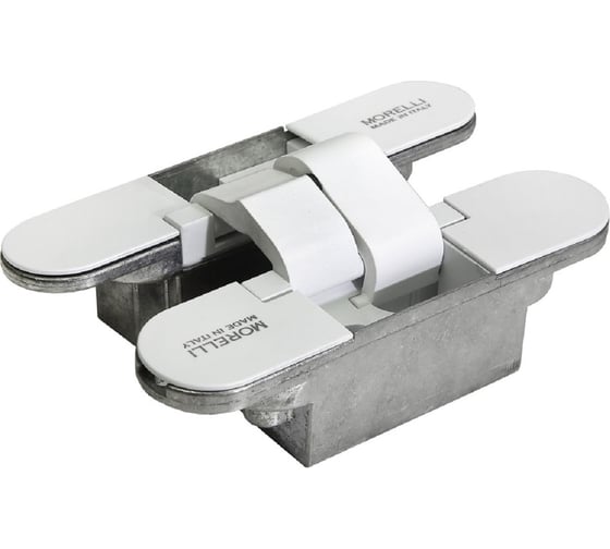 Изображение товара Скрытая врезная петля для компланарных дверей MORELLI HH-3 W цвет-белый Морелли 9010175