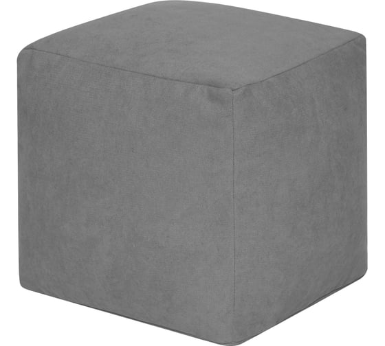 Изображение товара Пуфик DreamBag куб серый велюр 3923301