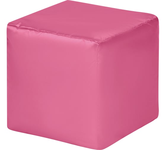 Изображение товара Пуфик DreamBag куб розовый оксфорд 3900201
