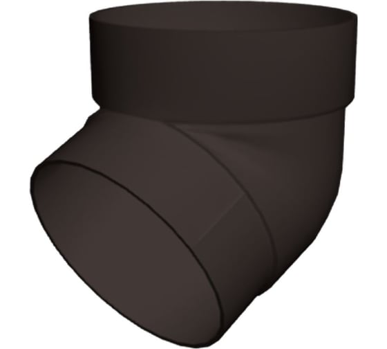 Изображение товара Колено трубы Grand Line 67 град. ПВХ GL коричневое (RR32) 223415