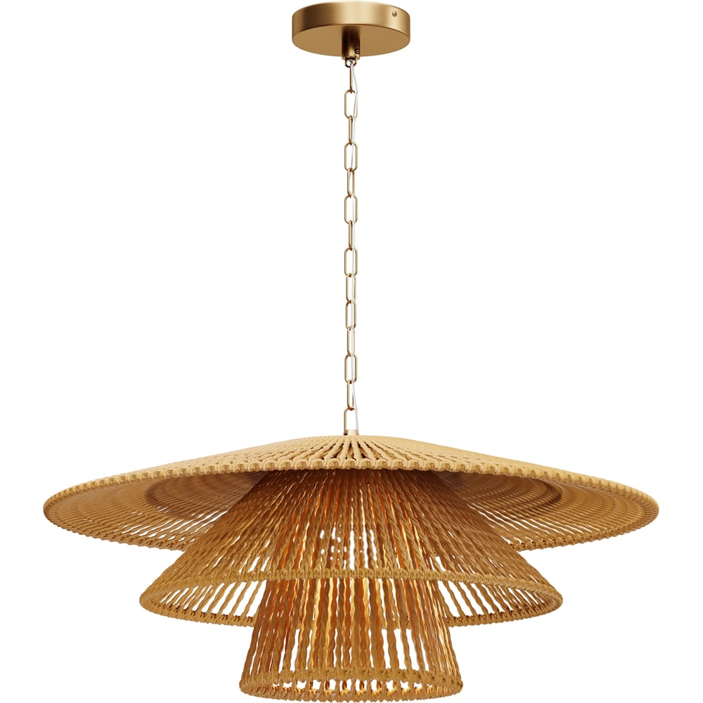 Изображение товара Подвесной светильник MAYTONI Costa из ротанга и латуни 60 см