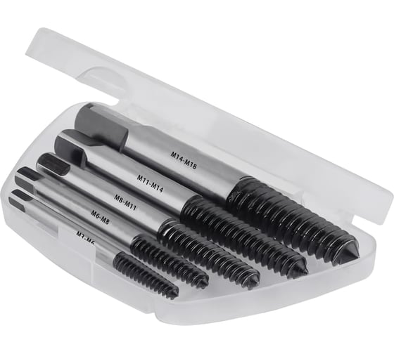 Изображение товара Набор экстракторов H-Tools М3-18, 5 предметов, 35CrMo 00902000