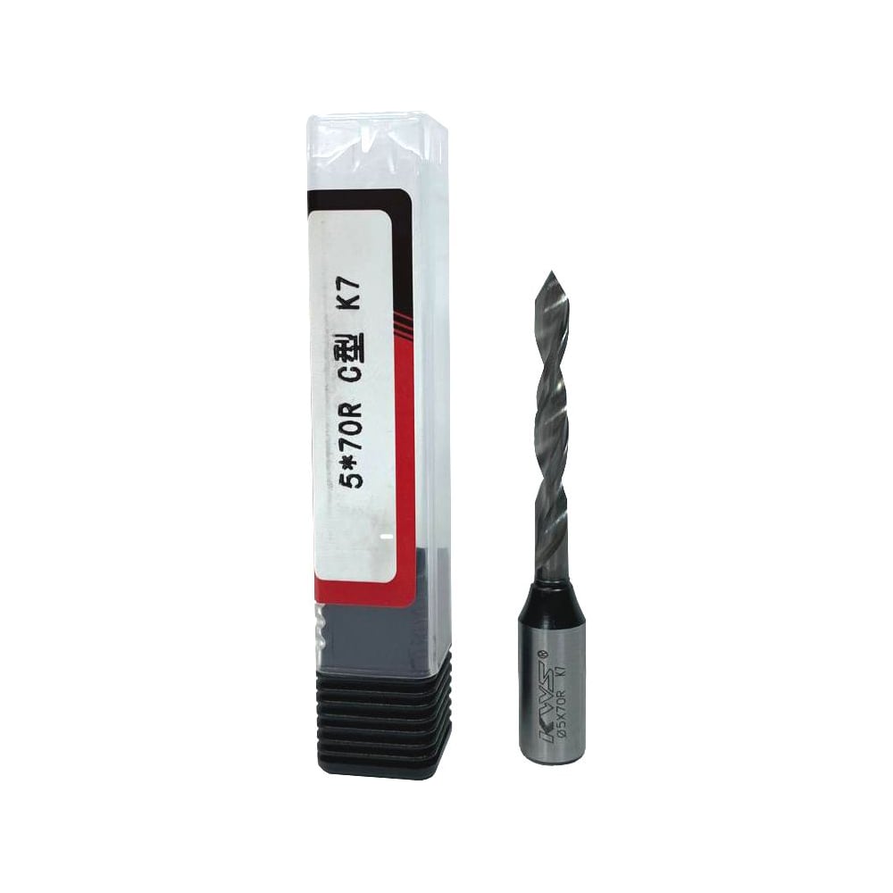Изображение товара Сверло монолитное HWМ 5*70 R K7 KWS для сквозных отверстий