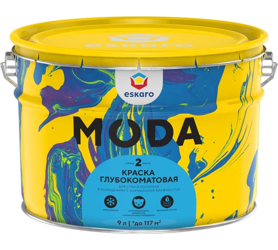 Изображение товара Краска Eskaro MODA 2 9 л K0203