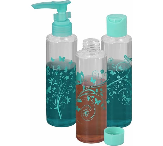 Изображение товара Набор дорожных флаконов МУЛЬТИДОМ Путешествие 3 предмета, 100 мл NEW VL17-90