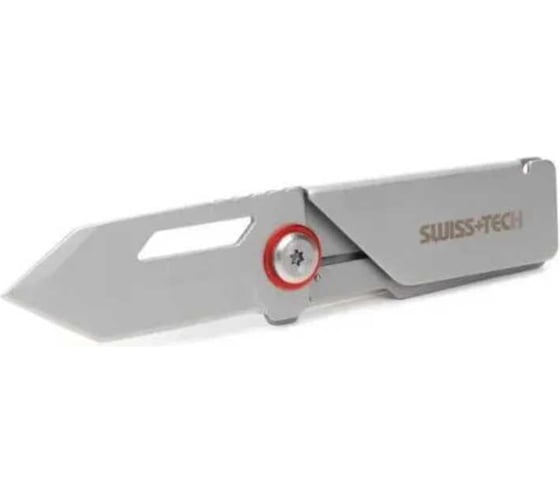 Изображение товара Нож складной Swiss+Tech 2,5" (Сталь-4Cr13; Ручка-Stainless Steel) Money Clip ST014010
