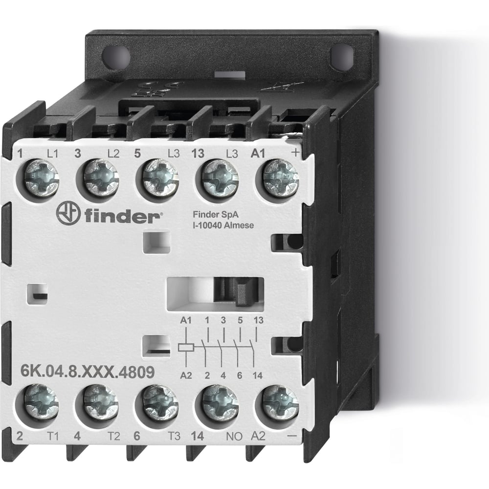 Изображение товара Миниконтактор Finder 4NO 9A (АС3 400В); контакты AgSnO2; катушка 24В АС; степень защиты IP20 6K0480244309 Изображение товара Миниконтактор Finder 4NO 9A (АС3 400В); контакты AgSnO2; катушка 24В АС; степень защиты IP20 6K0480244309