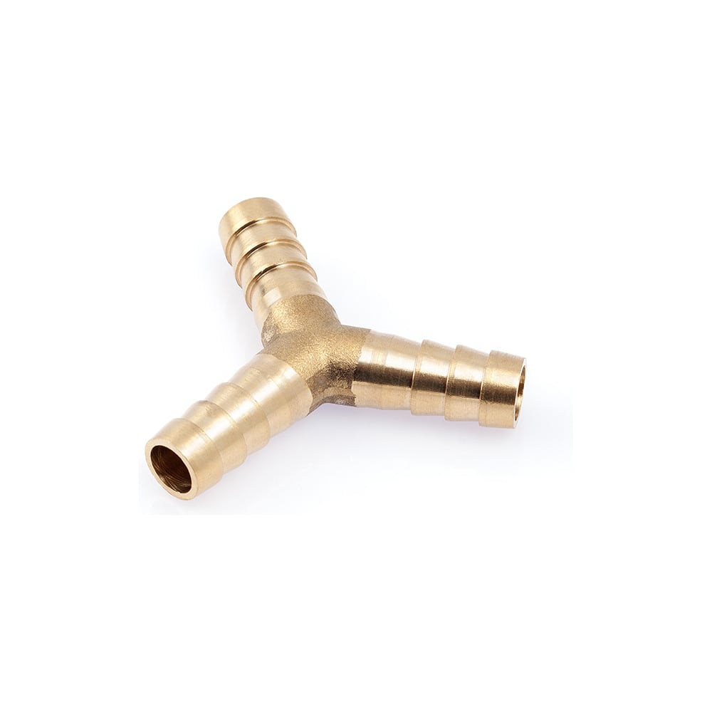 Изображение товара Штуцер соединительный Y-образный латунный 9 мм 949012