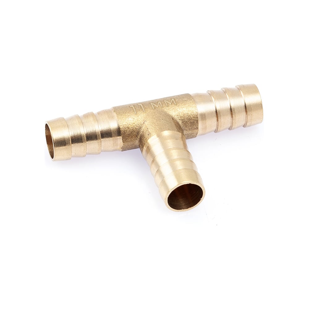 Изображение товара Штуцер соединительный Т-образный латунный 11мм Дело Техники 949008