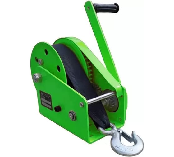 Изображение товара Барабанная лебедка с автоматическим тормозом EURO-LIFT ahw2600 г/п 1200 кг, лента 10 м 00-00004833