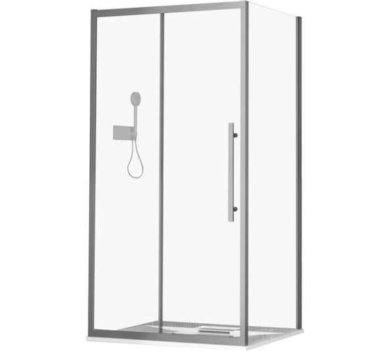 Изображение товара Ограждение душевое Esbano ESF-108PS-GM оружейная сталь ESOGF108PSGM