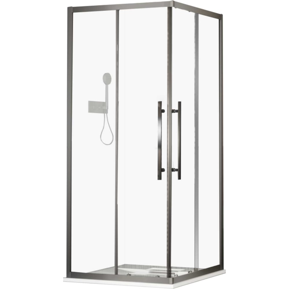 Изображение товара Душевое ограждение Esbano ESF-100KV-GM из закаленного стекла и алюминия