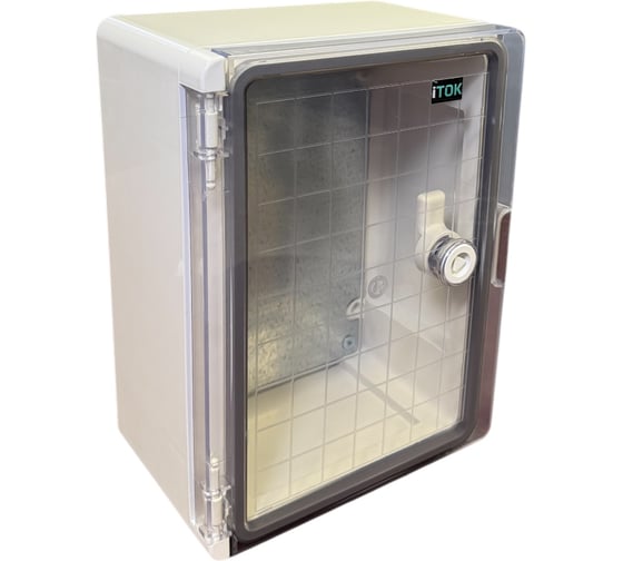 Изображение товара Корпус пластиковый iTOK ЩМПп 350x250x150 IP65 навесной прозрачная дверь УХЛ1 серии iBOX i-BOX-P-SCHMP-350-250-150-IP65-CLEAN