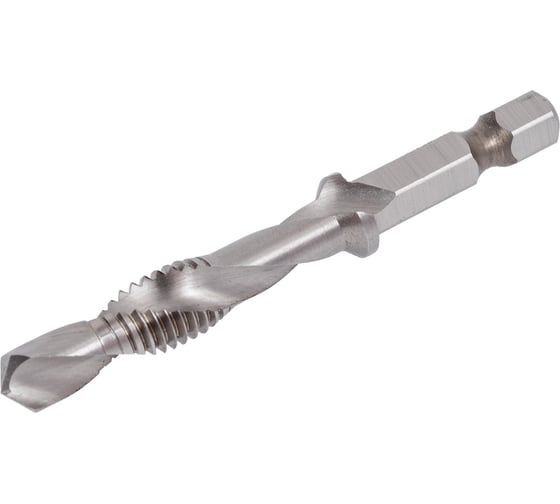 Изображение товара Метчик комбинированный для шуруповерта H-Tools М8 шаг 1.25 мм, HSSE, 6h, 68 мм 270018EHT