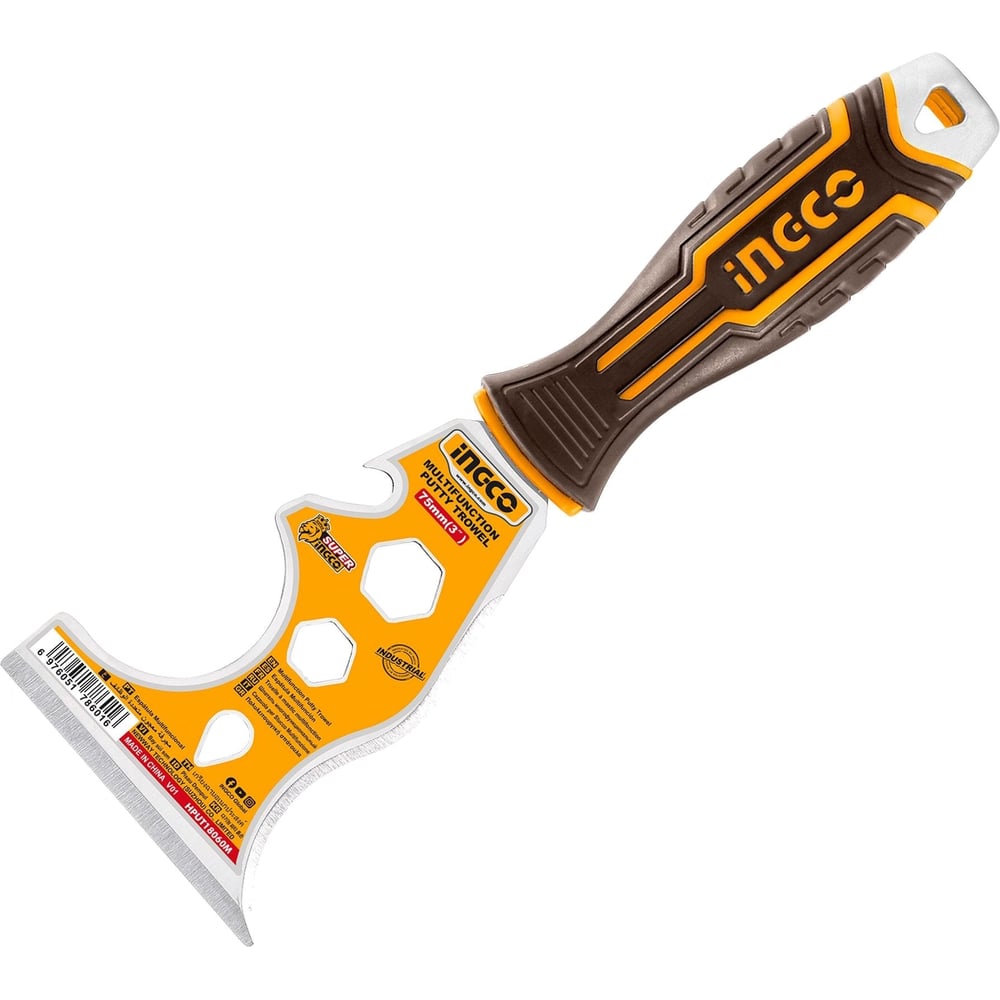 Изображение товара Шпатель-скребок INGCO 75 мм INDUSTRIAL HPUT18060M