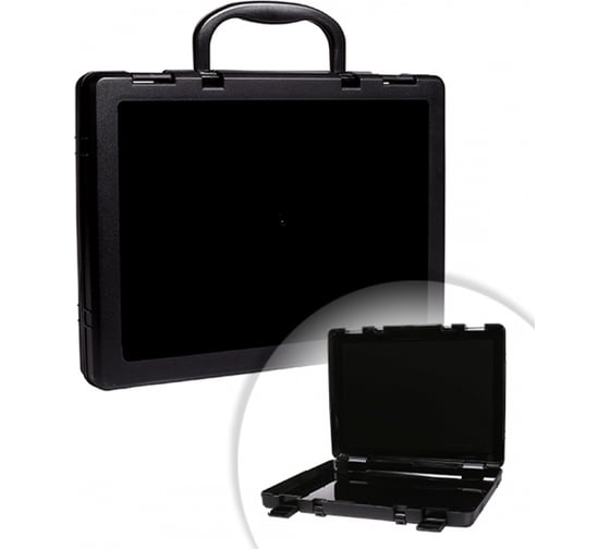 Изображение товара Портфель-кейс Стамм 1 отделение, A4, 275х375х57 мм, на защелках, черный КС10