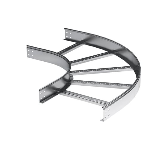 Изображение товара Угол горизонтальный DKC 90 градусов, 50x500 R 300, в комплекте с крепежными элементами и соединительными пластинами, 1 упаковка LC5350K