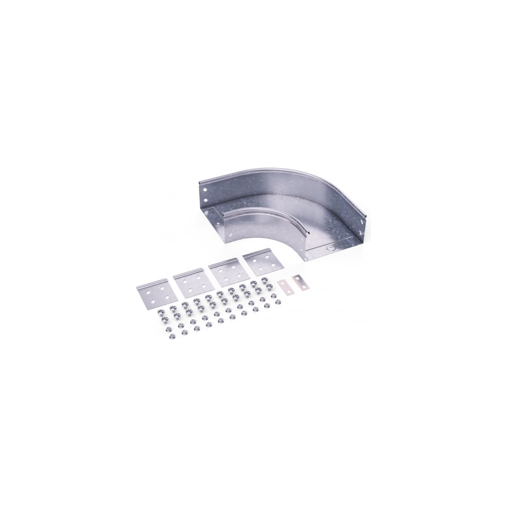Изображение товара Угол горизонтальный DKC CPO 90 500x80, в комплекте с крепежными элементами и соединительными пластинами, 1 упаковка 36027K