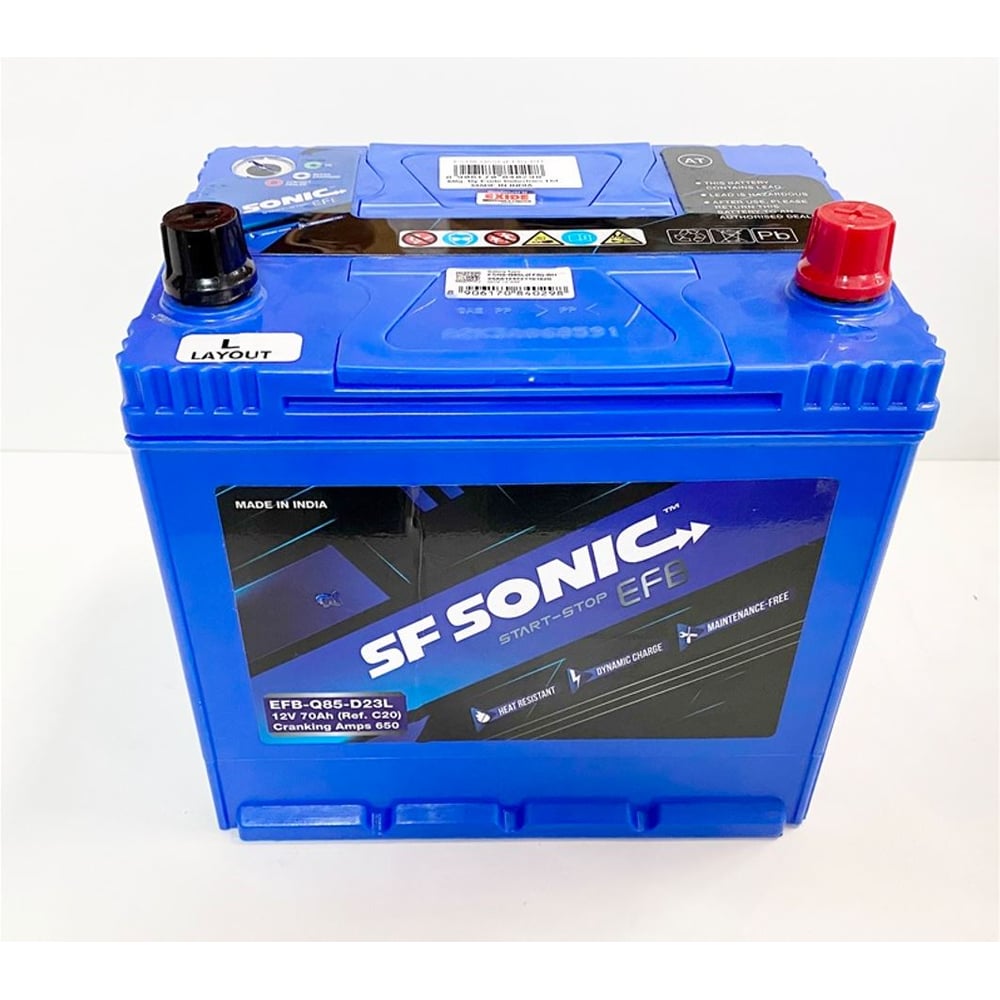 Изображение товара Аккумулятор SF Sonic 6СТ-70.0 85D23L-BH 12В 70Ач авто аккумулятор