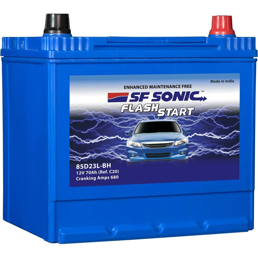 Изображение товара Аккумулятор SF Sonic 6СТ-70.0 85D23L-BH 12В 70Ач авто аккумулятор