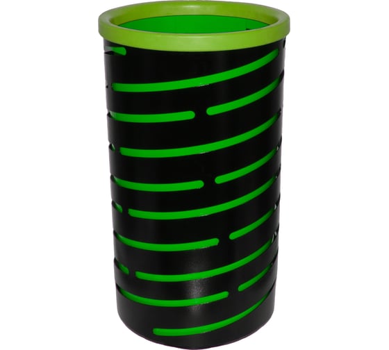 Изображение товара Урна уличная ПРОФМЕТСТИЛЬ Индастриал зелёная, без крышки 1154