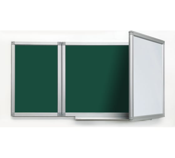 Изображение товара Магнитно-комбинированная доска BoardSYS 3-элементная, в премиум профиле 40ТЭ#300К