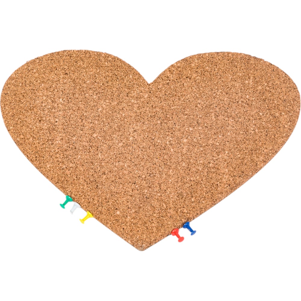 Магнитная фигурная пробковая доска BoardSYS Сердце