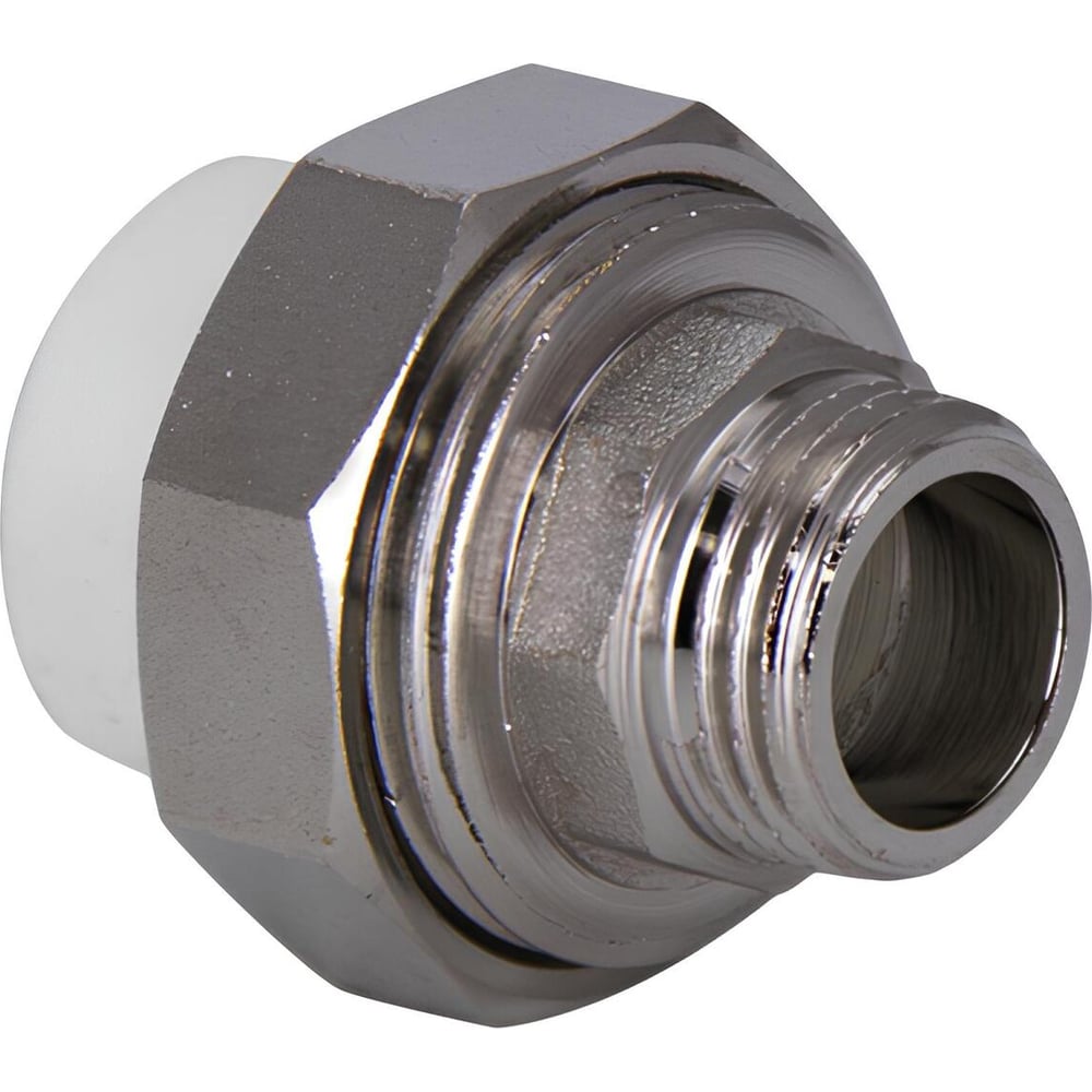 Изображение товара Комбинированная разъемная муфта TEBO 25x3/4 НР евроконус для труб из полипропилена и латуни