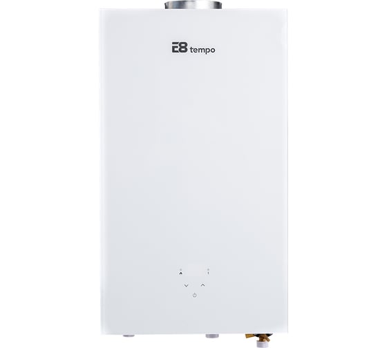 Изображение товара Газовый проточный водонагреватель Е8tempo белое стекло E8WAY20
