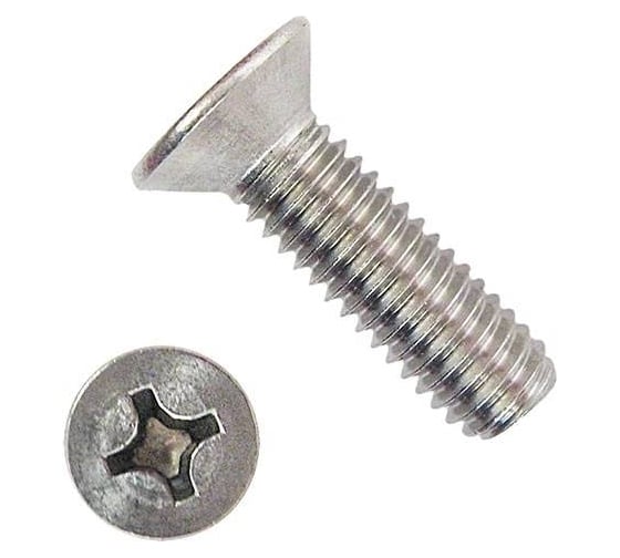 Изображение товара Винт 23 БОЛТА нержавеющий 8x80 мм DIN965 с потайной головкой,10 шт впн880