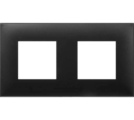 Изображение товара Рамка DKC Avanti черный матовый, 2 поста, 4 мод. 4412904