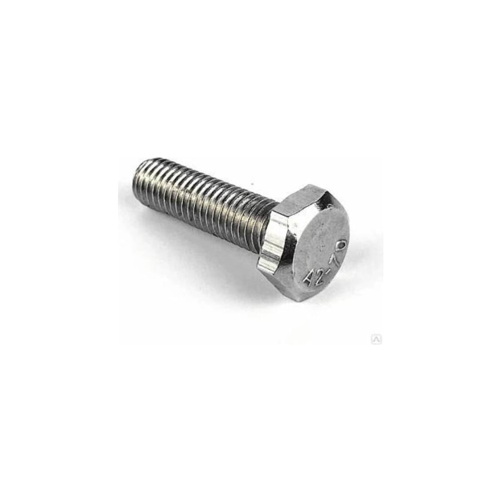 Изображение товара Болт нержавеющий М6x60 мм DIN 933 15 кг нержавеющая сталь А2