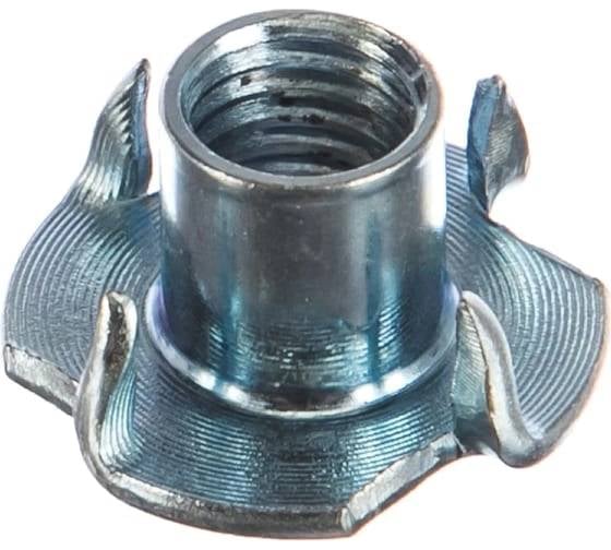 Изображение товара Гайка мебельная 23 БОЛТА М6 крыльчатая врезная ОЦ DIN1624, коробка 18кг А1Е000600030507ф18кг