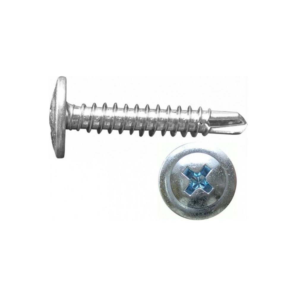 Изображение товара Саморез с прессшайбой 23 БОЛТА сверло 4.2x19 оцинкованный