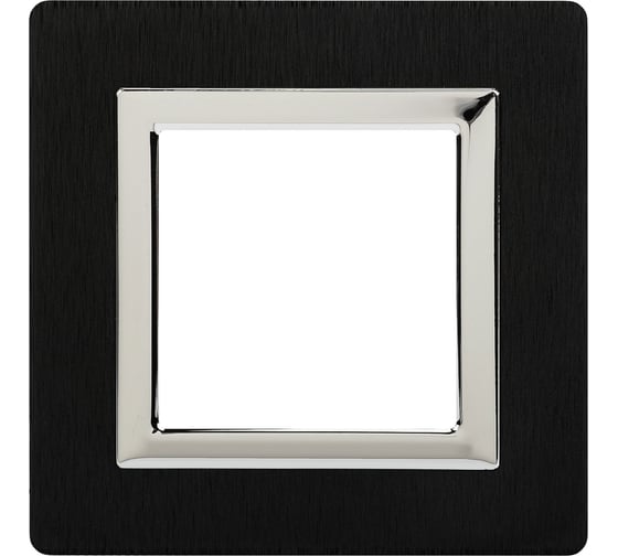 Изображение товара Рамка из алюминия DKC Avanti черная, 1 пост, 2 мод. 4402832