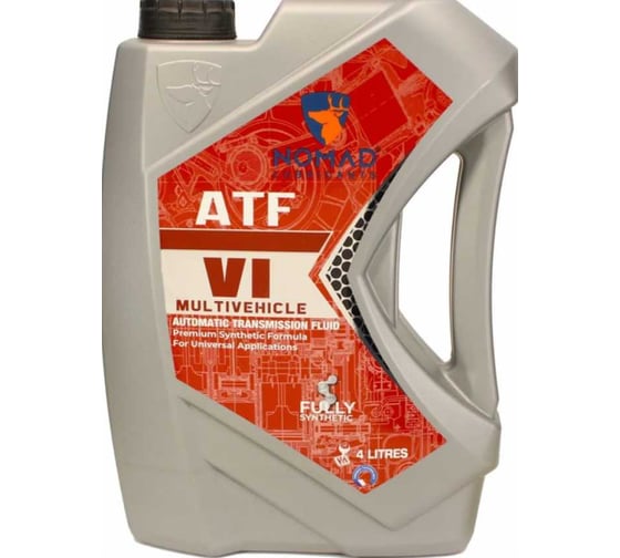 Изображение товара Масло для АКПП синтетическое NOMAD ATF-VI 4л 33992
