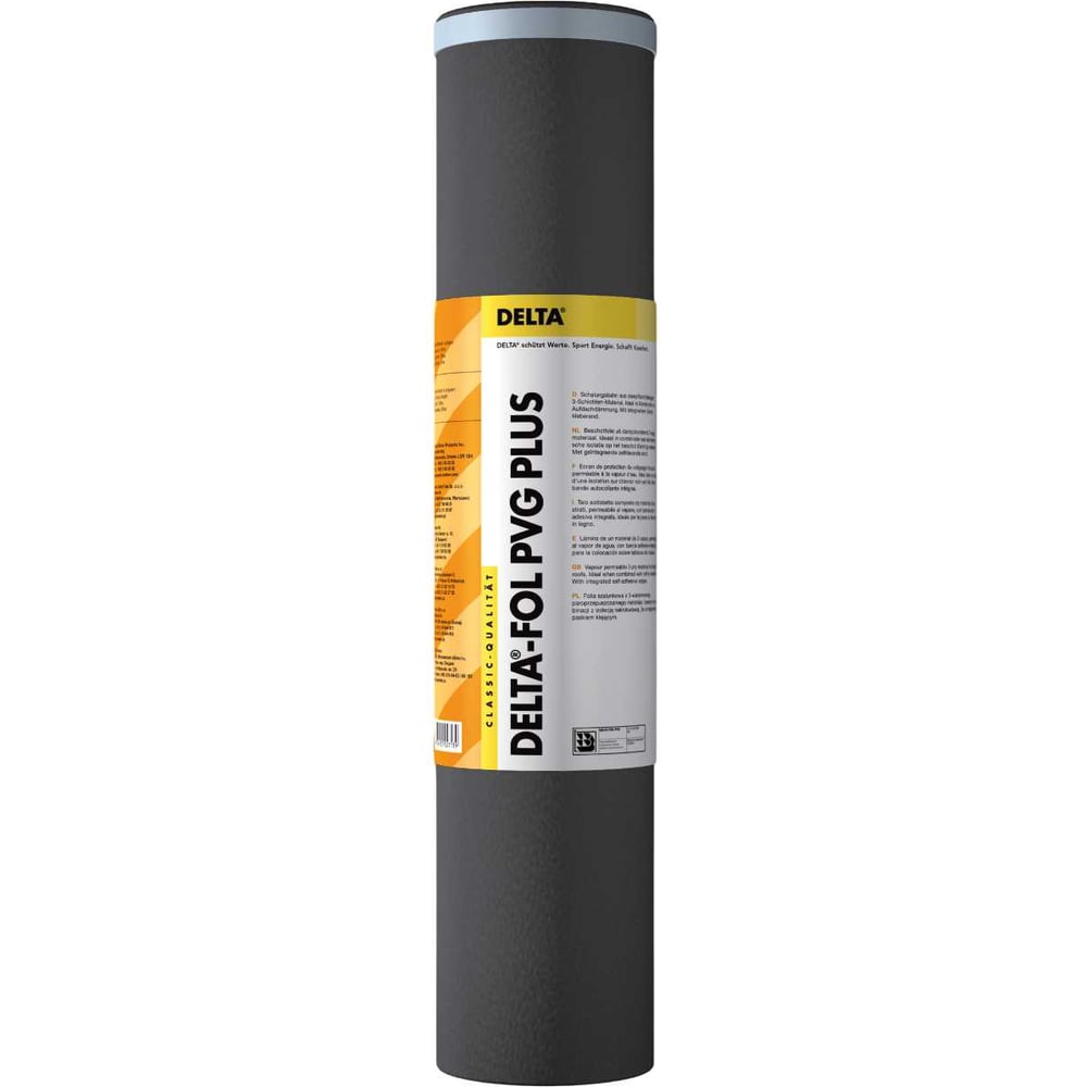 Изображение товара Гидроизоляционная плёнка Delta PVG PLUS 1,5х50 м со встроенной клеящей лентой