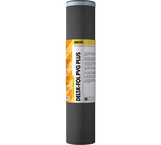 Изображение товара Гидроизоляционная плёнка со встроенной клеящей лентой Delta PVG PLUS Sd=20м, 150 г/м2, BiCo-технология, 1,5м х 50м 2209860