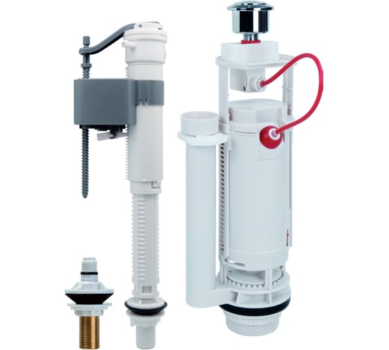 Изображение товара Комплект арматуры универсальный двухрежимный Unicorn В комплекте универсальный клапан (нижний и боковой залив) KAU-KL1/2