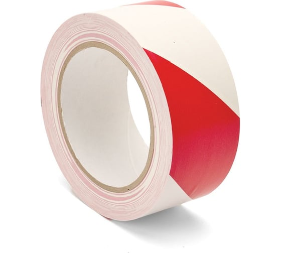 Изображение товара Балетная лента DGTAPE Dance Floor PVC Tape 50мм х 33м (Красный-Белый) DFPVC50/33/RW
