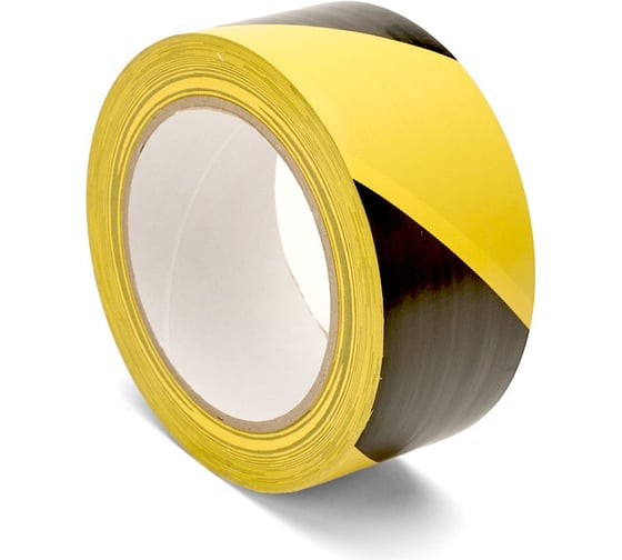 Изображение товара Балетная лента DGTAPE Dance Floor PVC Tape 50мм х 33м (Желтый-Черный) DFPVC50/33/YB