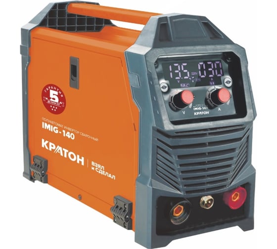 Изображение товара Полуавтомат инвертор сварочный КРАТОН IMIG-140 3 04 02 035