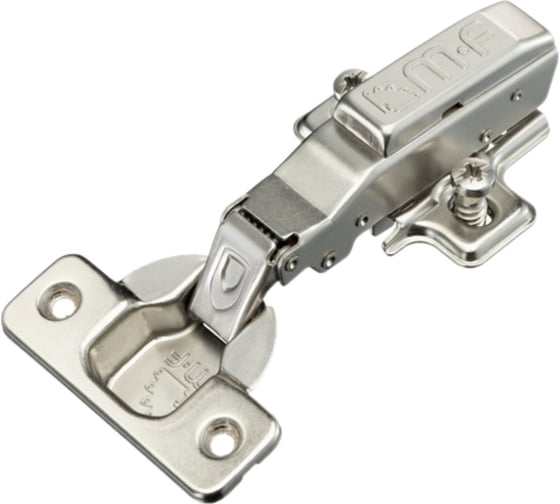 Изображение товара Петля MF Prima Top 2D, 45 мм, Clip-on, накладная с доводчиком, мягкий ход, никель, евровинт, H=2 18211v