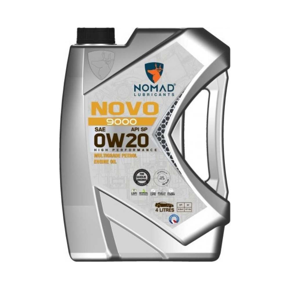 Изображение товара Моторное синтетическое масло NOMAD NOVO 9000 SAE 0W20 API SN/SP 4л